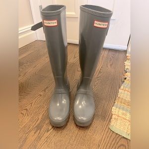 Talk hunter boots in grey